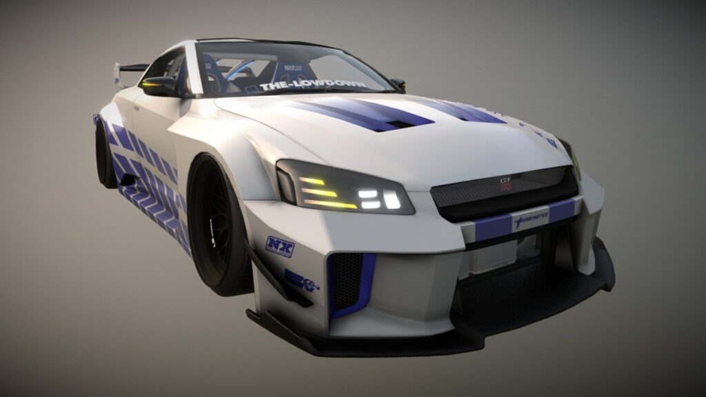 2026 Nissan R36 Skyline Concept Liberty Walk 3D Model By